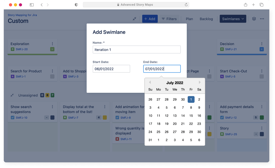 Adding Sprints & Releases on the fly